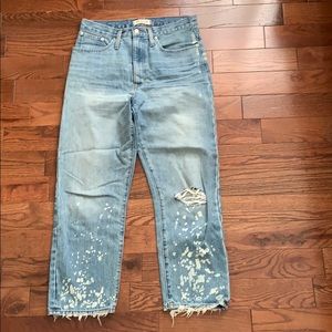 Madewell Jeans With Splatters
